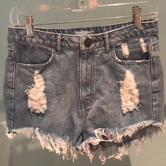 Show Me Your MuMu Pants - Show Me Your Mumu distressed jean shorts